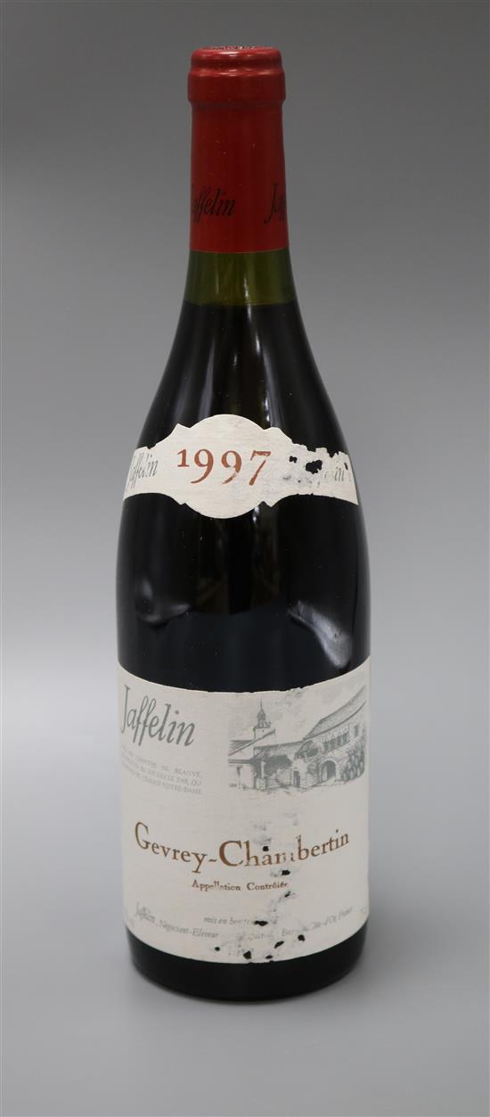 Seven bottles of Domaine Jaffelin Gevrey Chambertin, 1997